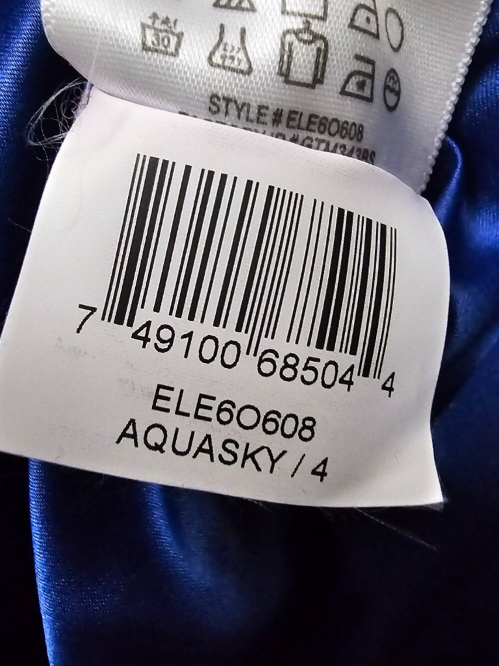 Max & Cleo One Shoulder Cocktail Dress Women’s Size 4 Blue Ruffle Mini - Picture 13 of 14